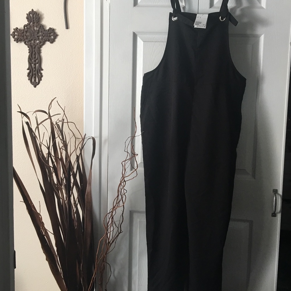 Black overalls